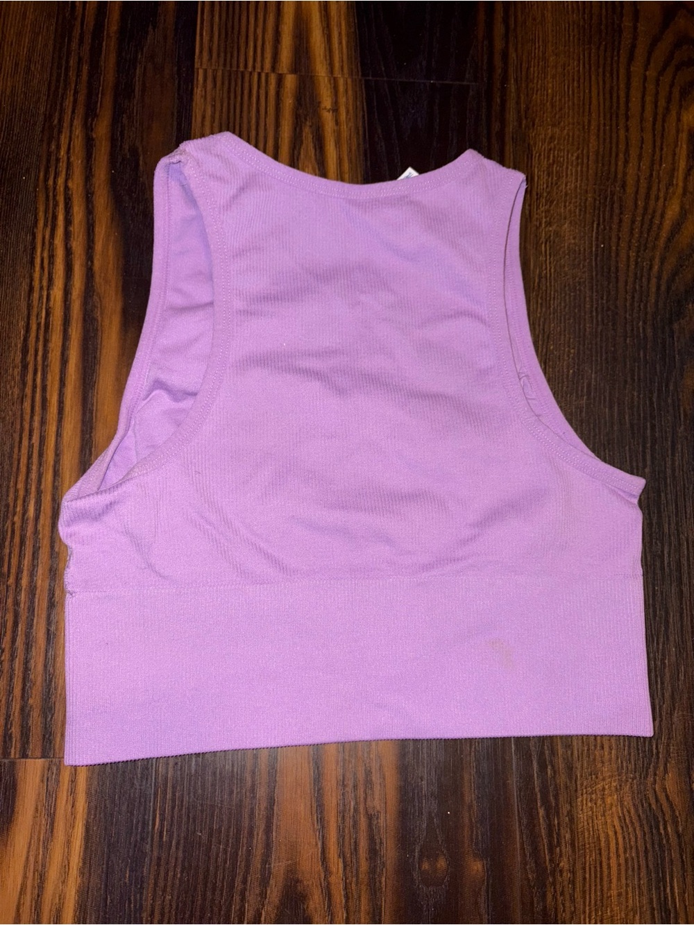 Jockey Lilac Ribbed Racerback Crop Tank - Picture 2 of 4